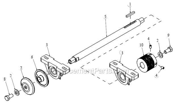 Page G Diagram and Parts List for Honda Engine MK Diamond Concrete Saw